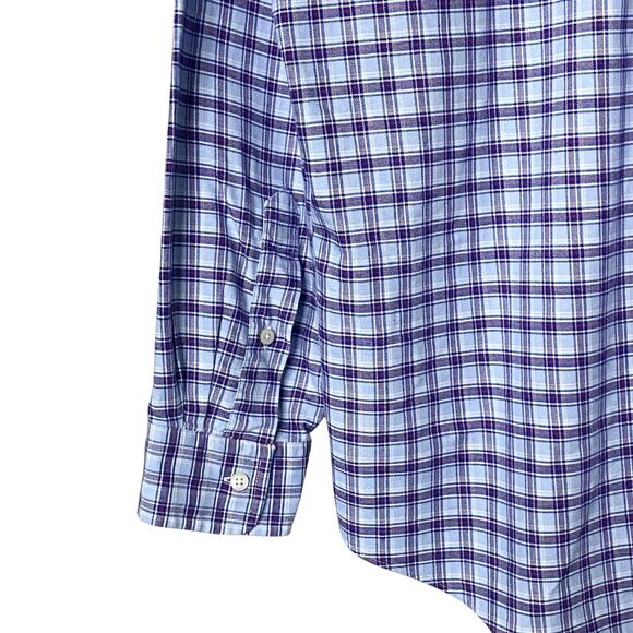 Ralph Lauren Mens Size XL Classic Fit Button Down Shirt Plaid Blue Multicolor - Picture 8 of 10
